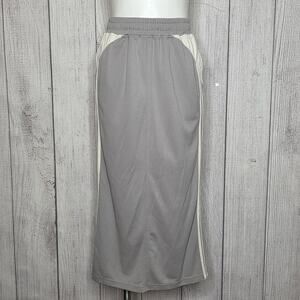 Kijun Grey & White Side Stripe Track Midi Skirt – Size M